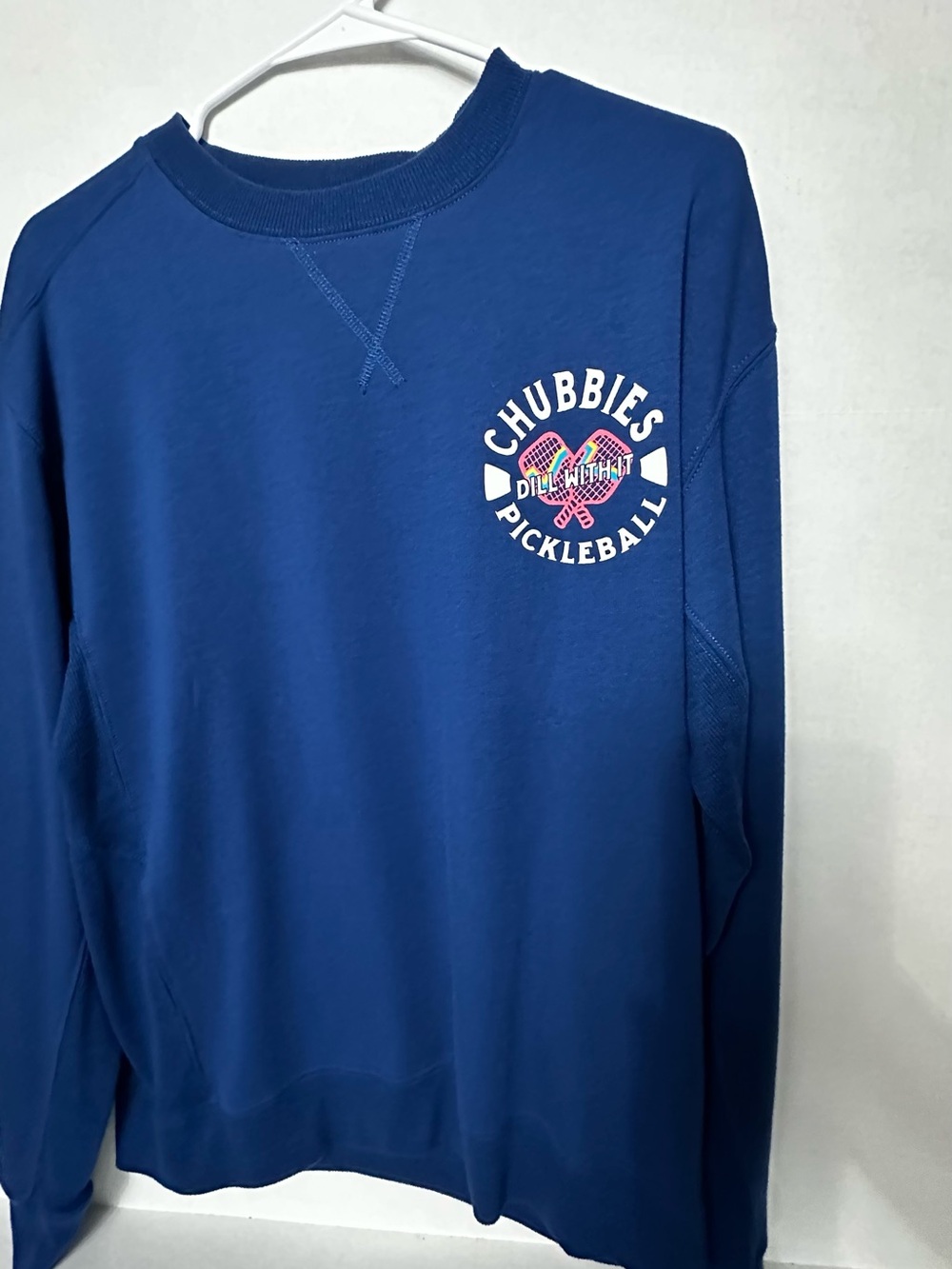 chubbies Royal Blue Pickleball Crewneck Sweatshirt